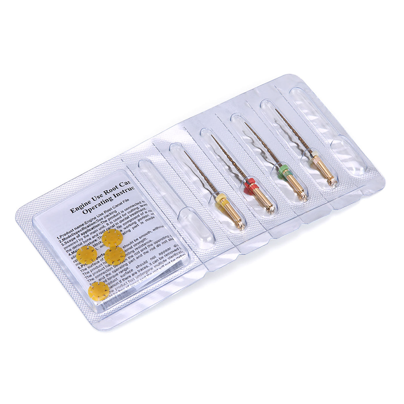 AZDENT Niti Rotary File System – 4pcs/Box, 25mm, Reciprocating Root Canal Engine Use