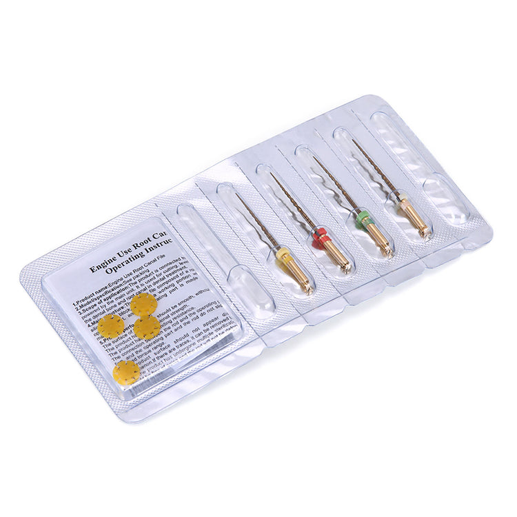 AZDENT Dental Niti Rotary Engine Files Reciprocating Root Canal 25mm 4Pcs/Pack-azdentall.com