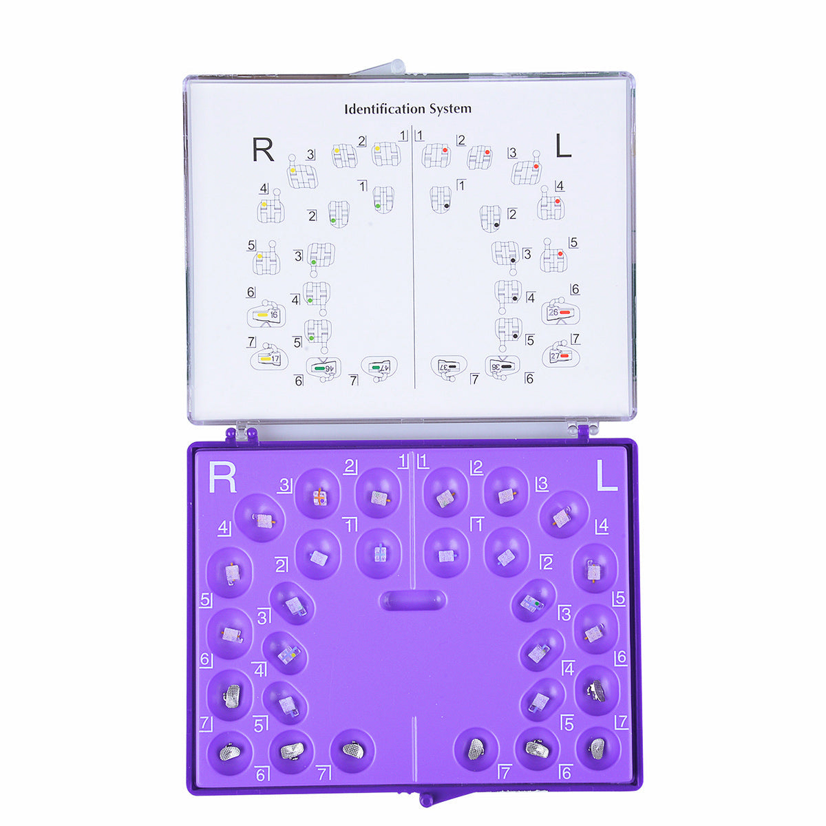 AZDENT Dental Orthodontic Ceramic Bracket Positioning Monocrystalline Sapphire Buccal Tube Mini Roth/MBT 0.022 345Hooks 28pcs/Kit - azdentall.com