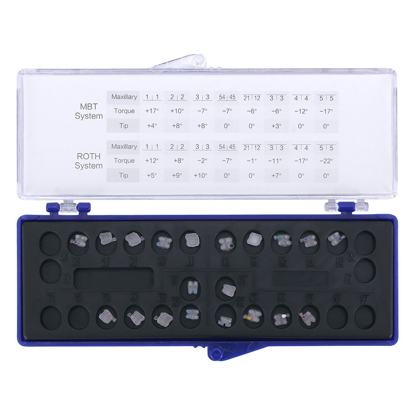 AZDENT Dental Orthodontic Ceramic Brackets Mesh Base Full Size 20pcs/Box - azdentall.com