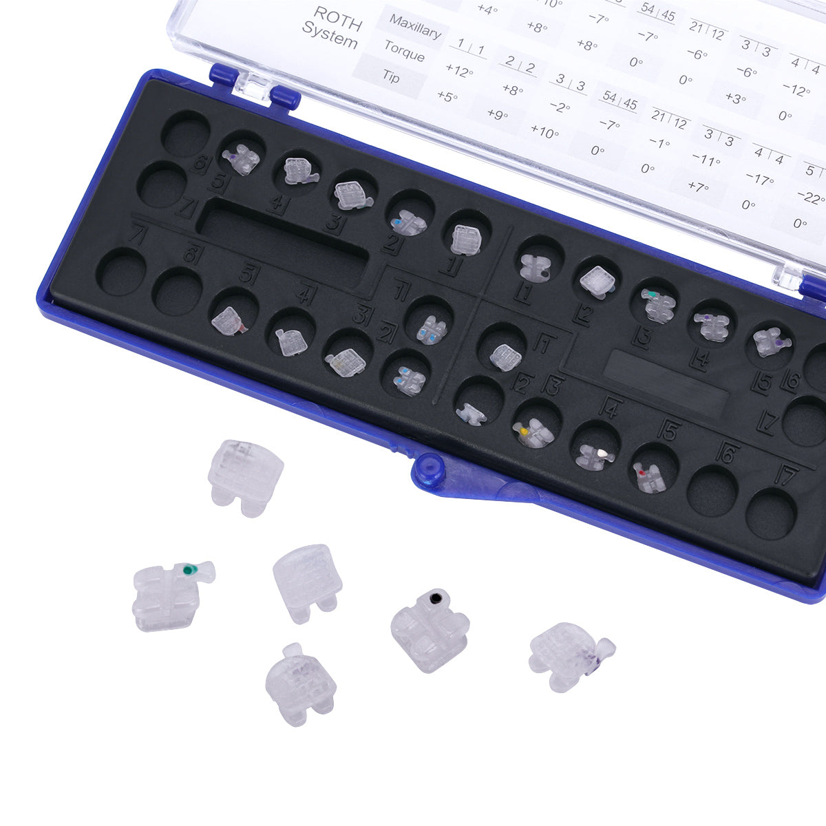 Staffe Trasparenti Roth .022 Brackets Ortodontici In Ceramica Trasparente AZDENT - Tipo Roth Per Slot .022, Con Ganci 3-4-5, 20 Pezzi/pack Dentifricio Az Staffe Trasparenti Roth .022 Brackets Ortodontici In Ceramica Trasparente AZDENT - Tipo Roth Per Slot .022, Con Ganci 3-4-5, 20 Pezzi/pack Dentifricio Az