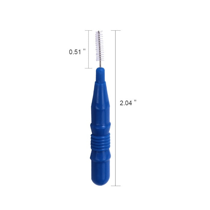 Interdental Brush Floss Sticks Tooth Floss Head Toothpick Cleaning Blue 50pcs/Lot