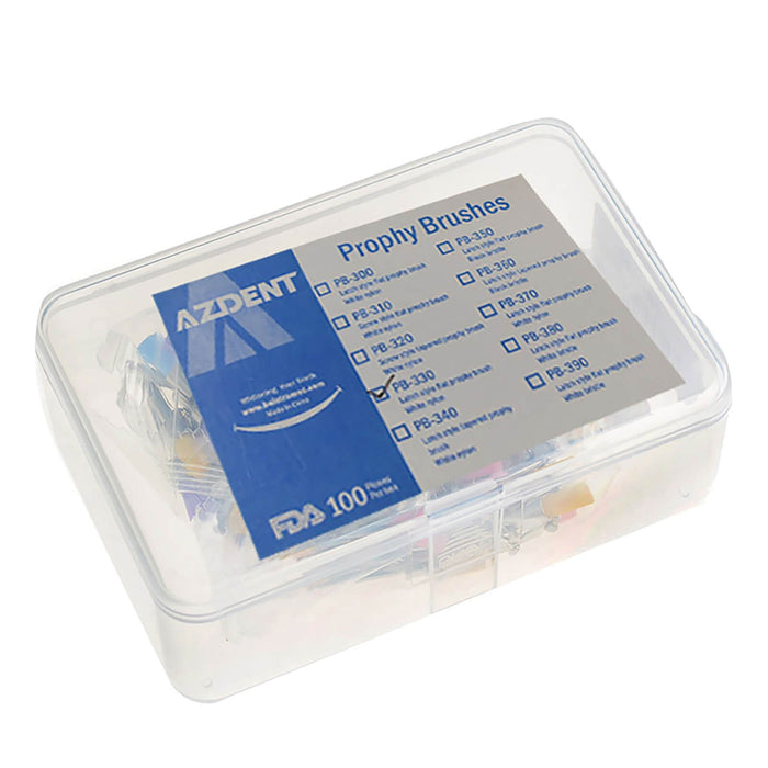 AZDENT Dental Polishing Prophy Brush Nylon 100p/Box-azdentall.com