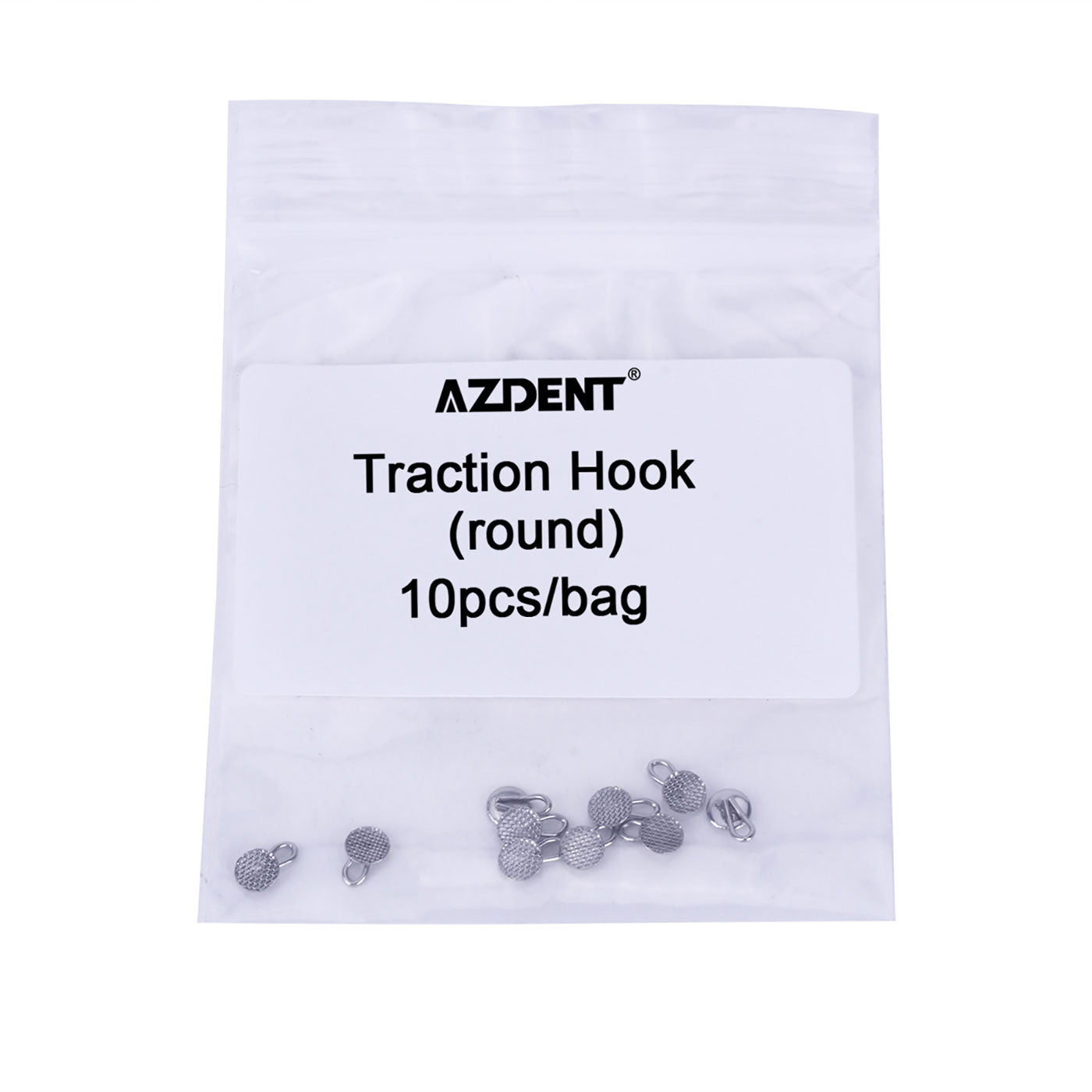 AZDENT Dental Lingual Button Consumables Round/Rectangular Bondable Traction 10pcs/Bag - azdentall.com