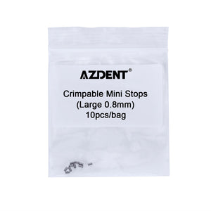 AZDENT Dental Crimpable Hooks Crimpable Mini Stops 0.8mm 10pcs/Bag - azdentall.com