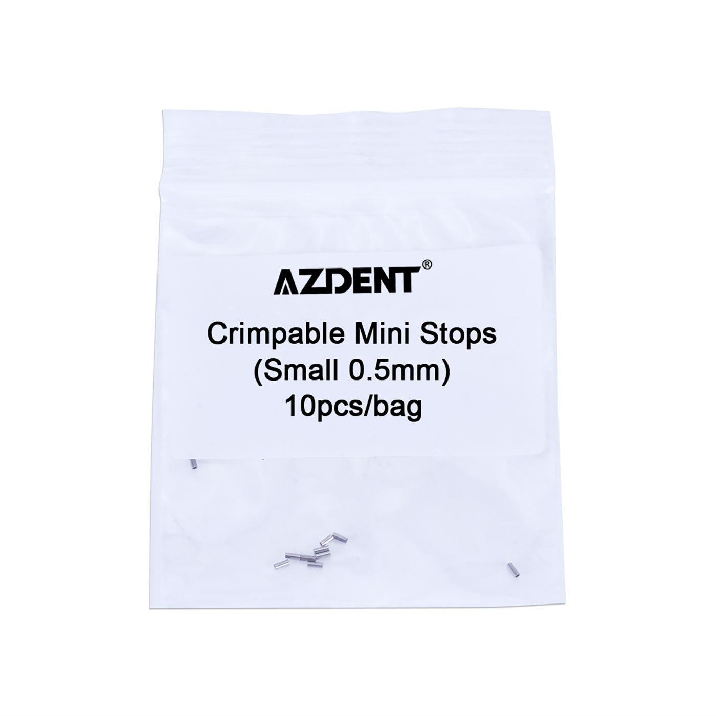 AZDENT Dental Crimpable Hooks Crimpable Mini Stops 0.5mm 10pcs/Bag - azdentall.com