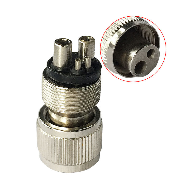 Dental High Speed Handpiece Adapter Converter Stainless Steel 4 Holes to 2 Holes - azdentall.com