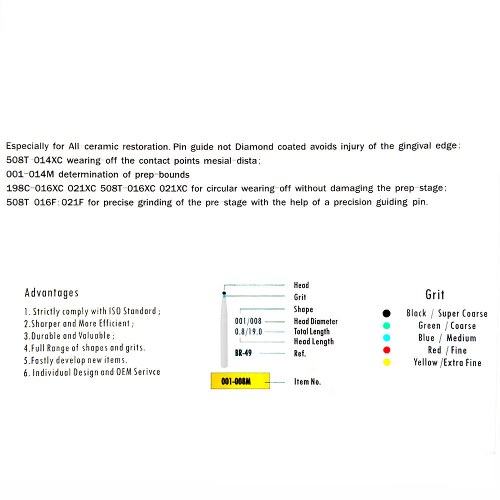 Diamond Burs Demonstation Book for high speed handpiece-azdentall.com