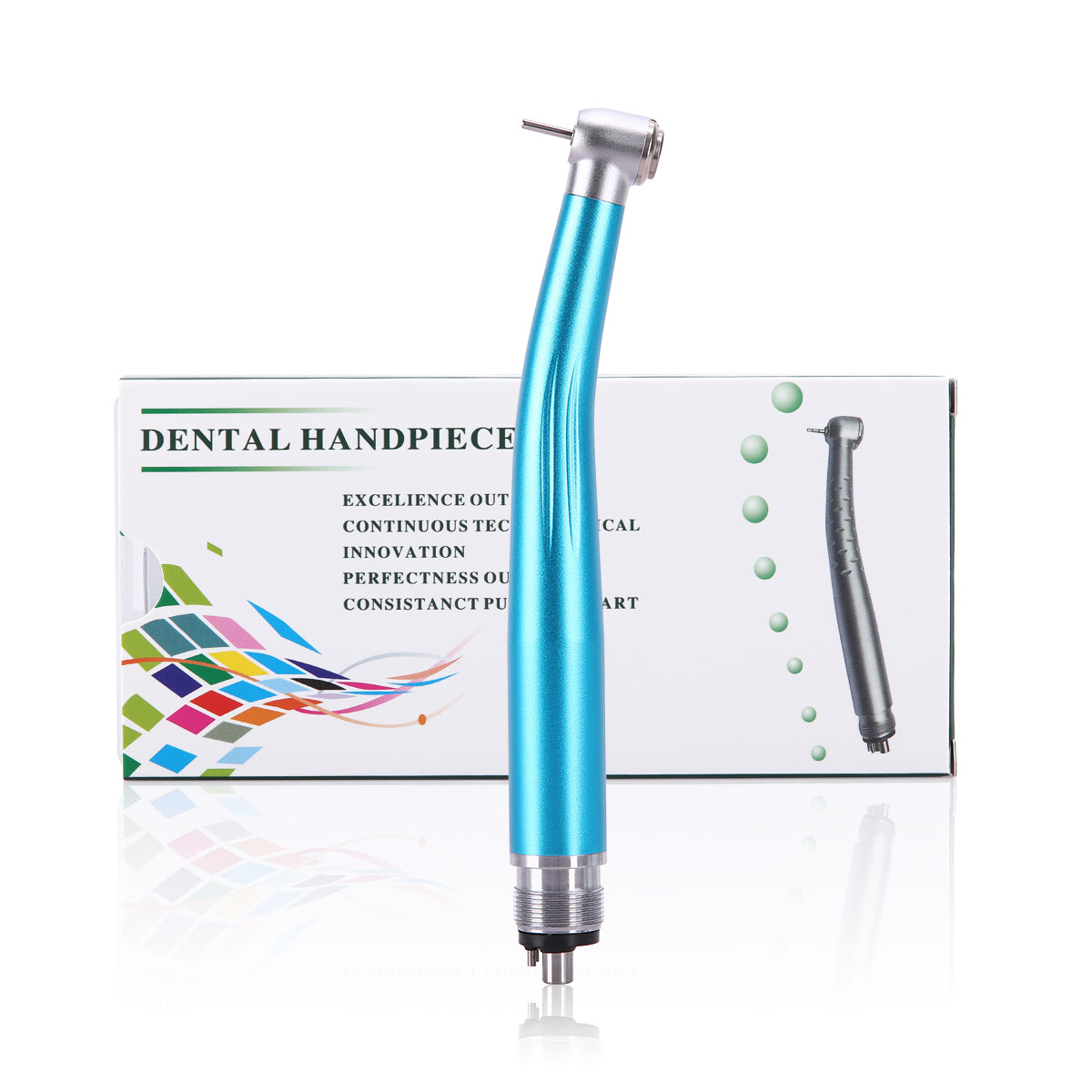 Dental Colorful Standard Head Push Button High Speed Handpiece 2/4 Hole