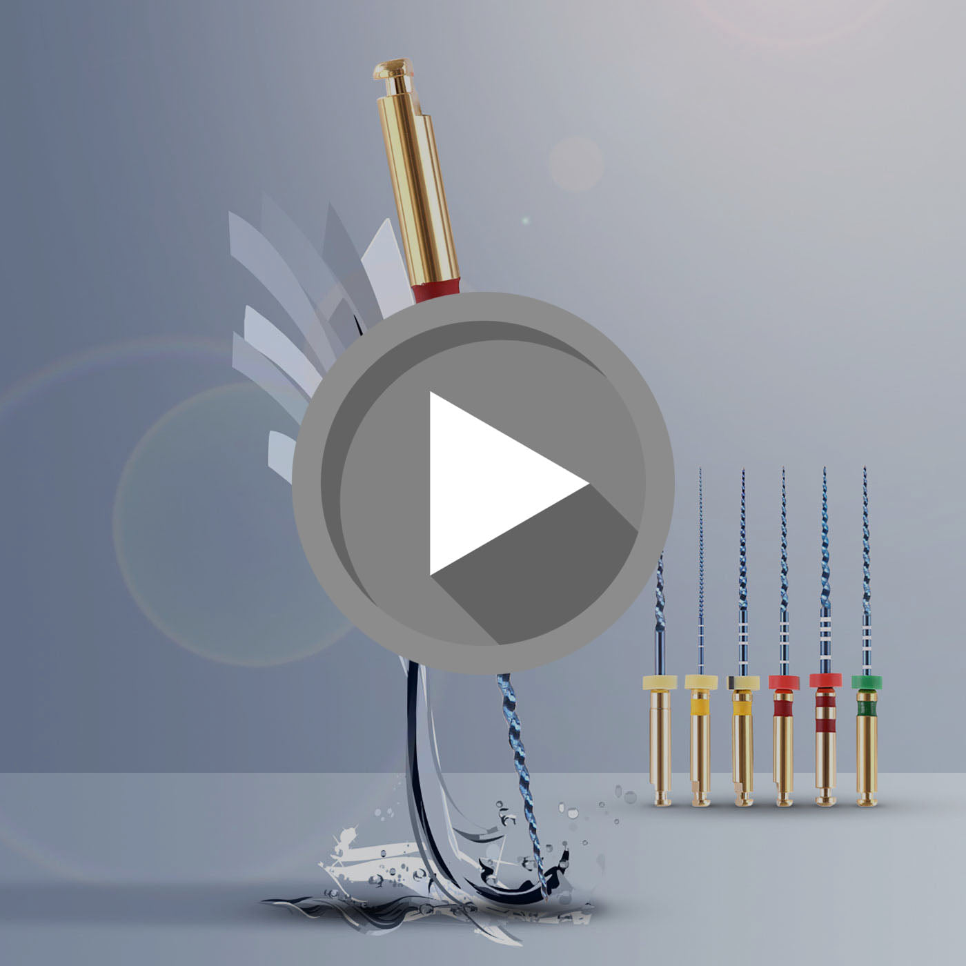 Load video: Rotary Files Nickel Titanium Alloy Engine Use 25mm 6pcs/Pack