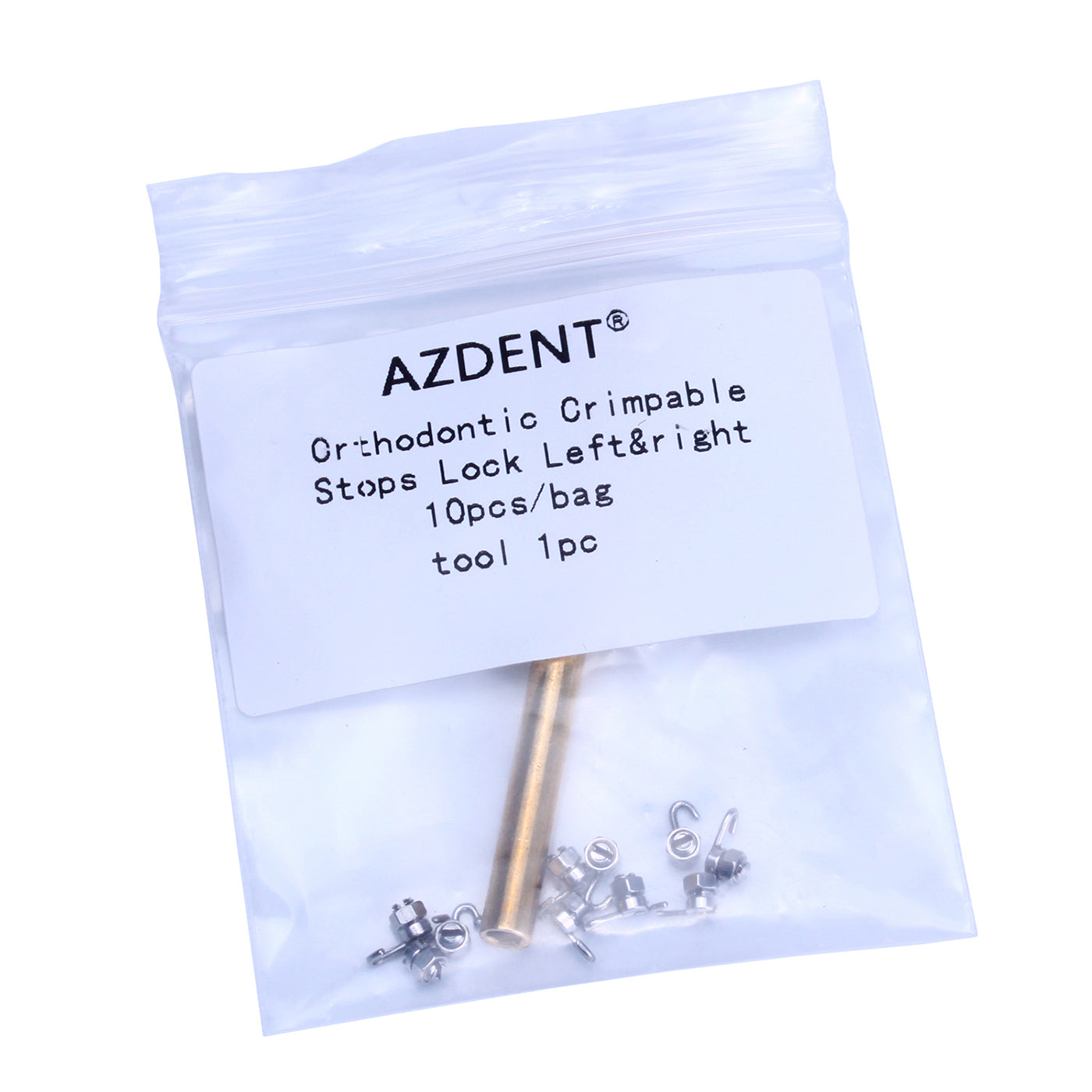 AZDENT Crimpable Hooks Removable Stop Locks Right & Left with Tool - azdentall.com
