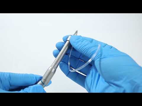 Dental 1:1 20 Degree Surgical Low Speed Contra Angle Handpiece Straight Head - azdentall.com