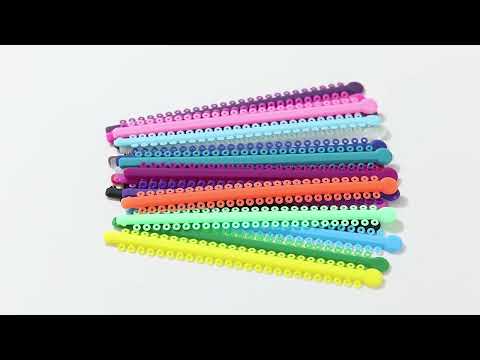 AZDENT Dental Orthodontic Elastic Ligature Ties Bands for Brackets 23 Colors - azdentall.com